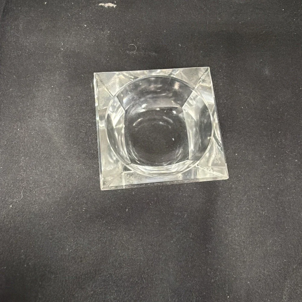 Vintage Nybro Glasbruk Sweden Tord Kjellstrom Ice Cube Tealight/Votive